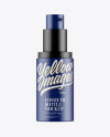 Matte Cosmetic Spray Bottle Mockup - Half Side View