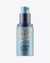 Matte Metallic Cosmetic Spray Bottle Mockup - Half Side View Matte Metallic Cosmetic Spray Bottle Mockup - Half Side View