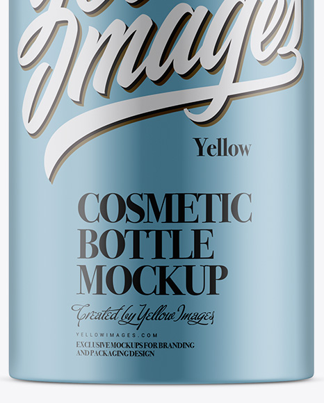Matte Metallic Cosmetic Spray Bottle Mockup - Half Side View Matte Metallic Cosmetic Spray Bottle Mockup - Half Side View