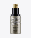 Metallic Cosmetic Spray Bottle Mockup - Half Side View