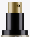 Metallic Cosmetic Spray Bottle Mockup - Half Side View