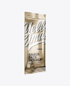 Metallic Snack Pack Mockup - Half Side View