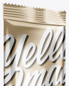 Metallic Snack Pack Mockup - Half Side View