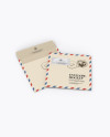 Two Paper Envelopes Mockup (High-Angle Shot)