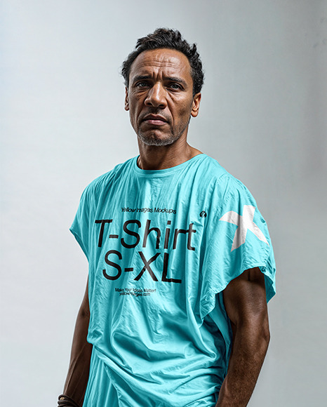 Man Wearing a Sleeveless Shirt Mockup