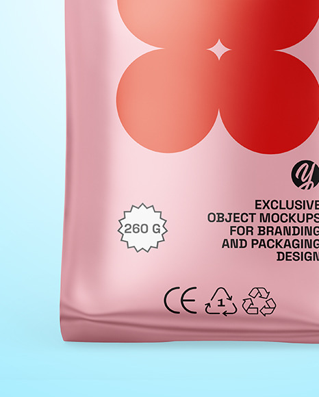 Matte Metallic Package Mockup