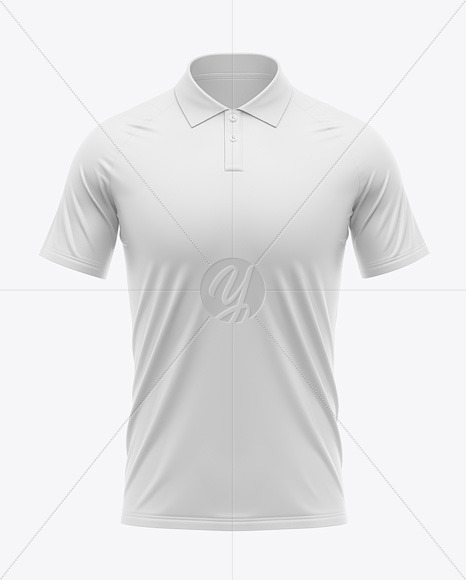 Men's Raglan Polo Jersey Mockup