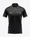 Men's Raglan Polo Jersey Mockup