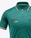 Men's Raglan Polo Jersey Mockup
