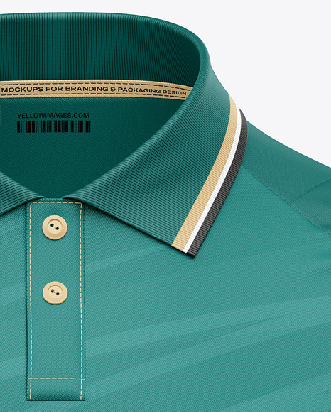 Men's Raglan Polo Jersey Mockup