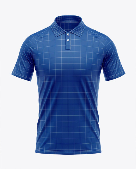 Men's Raglan Polo Jersey Mockup
