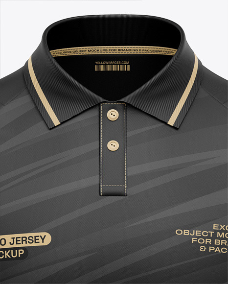 Men's Raglan Polo Jersey Mockup