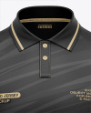 Men's Raglan Polo Jersey Mockup
