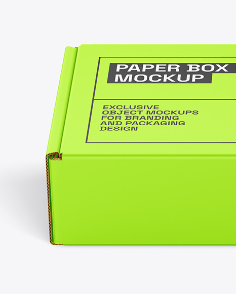 Paper Box Mockup