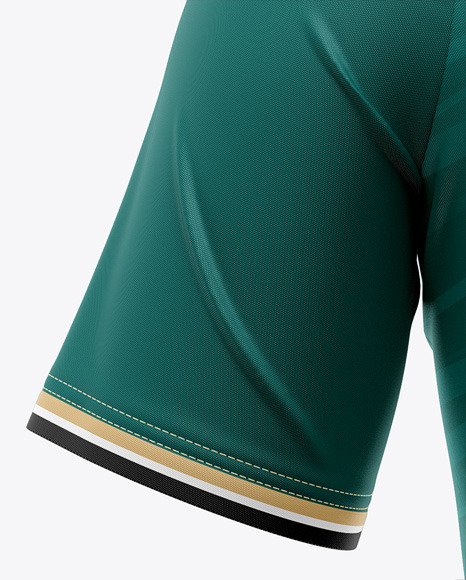 Men's Raglan Polo Jersey Mockup