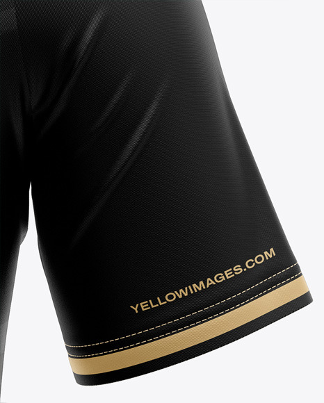 Men's Raglan Polo Jersey Mockup