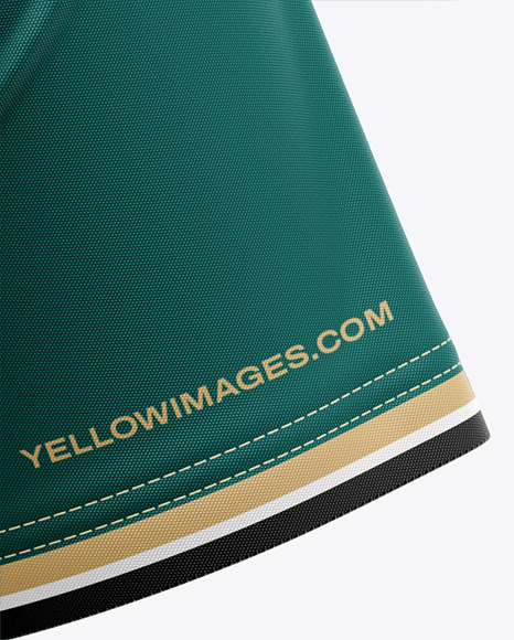 Men's Raglan Polo Jersey Mockup