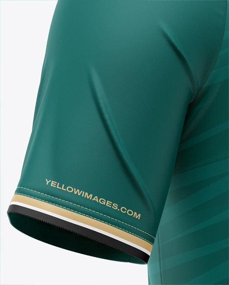 Men's Raglan Polo Jersey Mockup