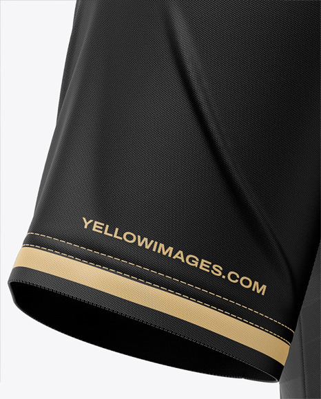 Men's Raglan Polo Jersey Mockup