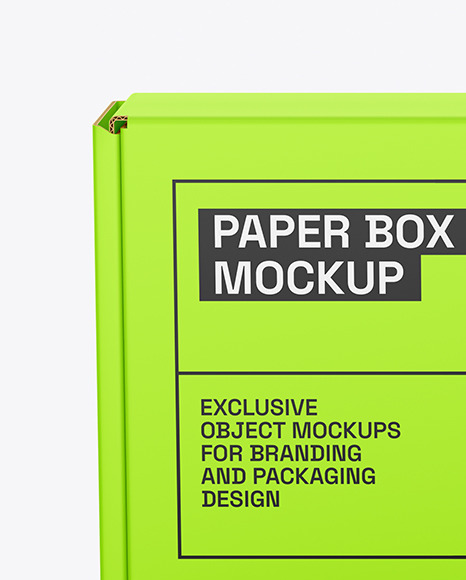 Paper Box Mockup