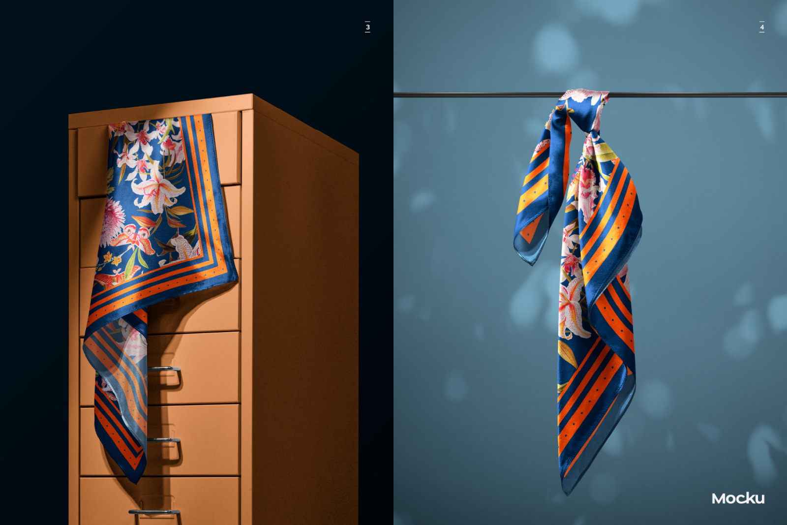 Silk Scarf Mockup Pack - Vol. 03 Silk Scarf Mockup Pack - Vol. 03