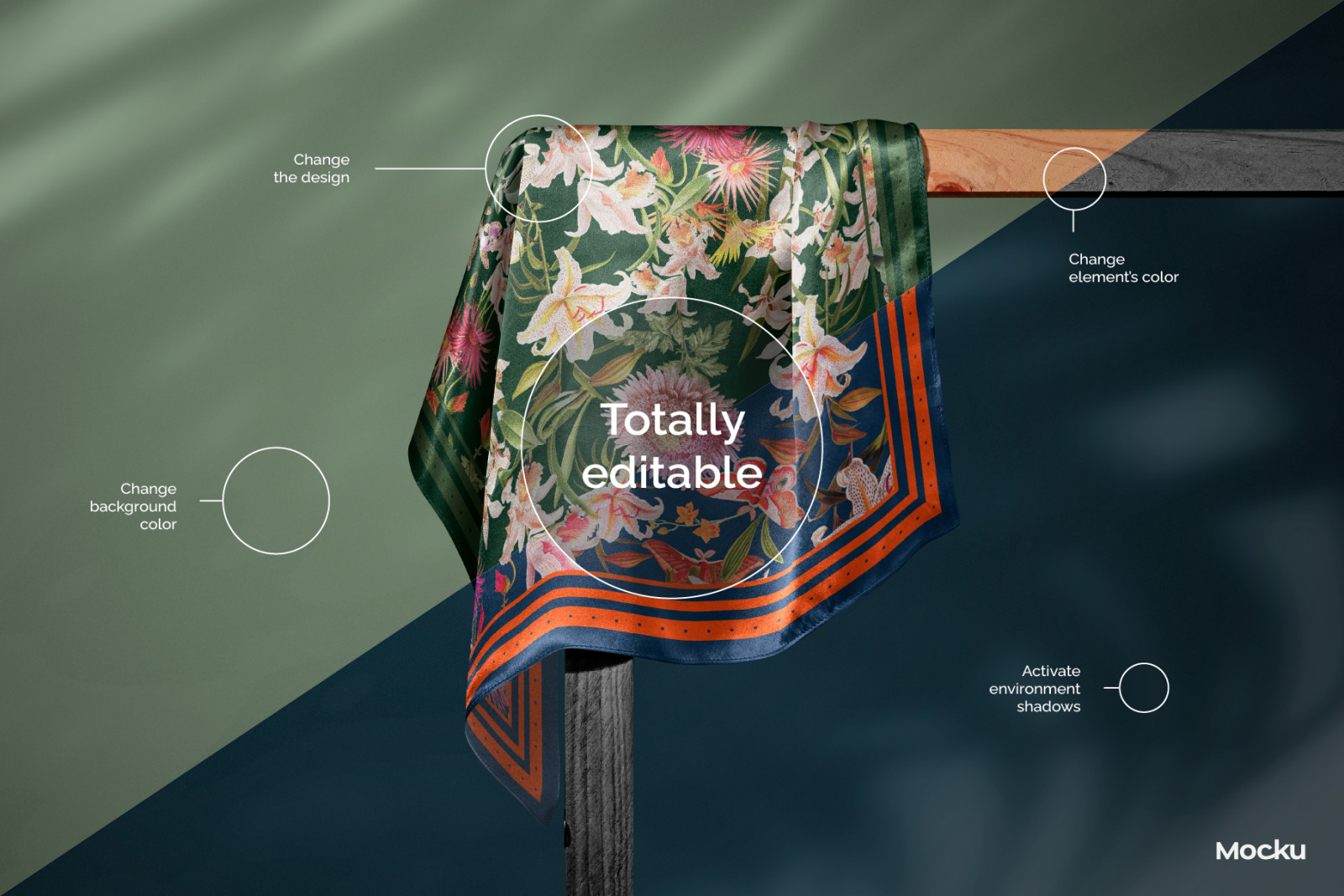 Silk Scarf Mockup Pack - Vol. 03 Silk Scarf Mockup Pack - Vol. 03