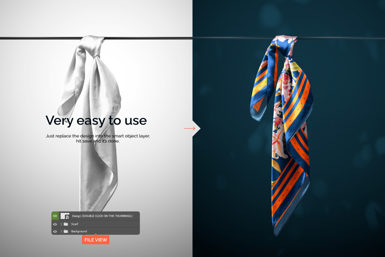 Silk Scarf Mockup Pack - Vol. 03 Silk Scarf Mockup Pack - Vol. 03