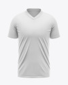 Men's V-Neck Jersey Mockup