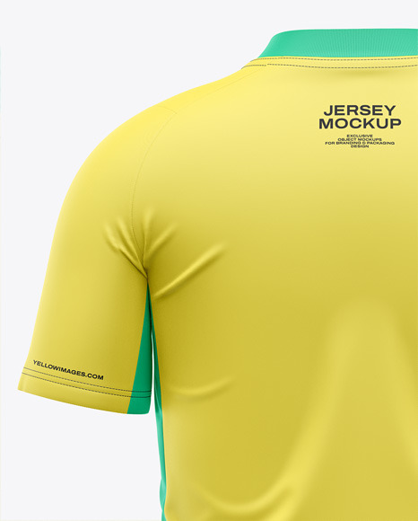 Men's V-Neck Jersey Mockup