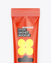 Glossy Stick Sachet Mockup