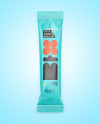 Glossy Stick Sachet Mockup