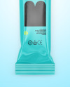 Glossy Stick Sachet Mockup