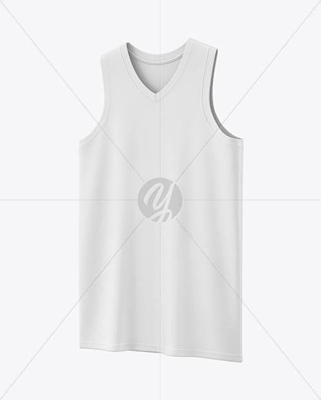 V-Neck Basketball Jersey Mockup
