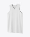 V-Neck Basketball Jersey Mockup