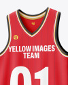 V-Neck Basketball Jersey Mockup