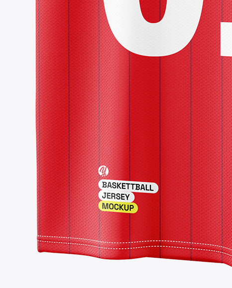 V-Neck Basketball Jersey Mockup