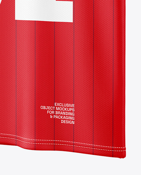 V-Neck Basketball Jersey Mockup
