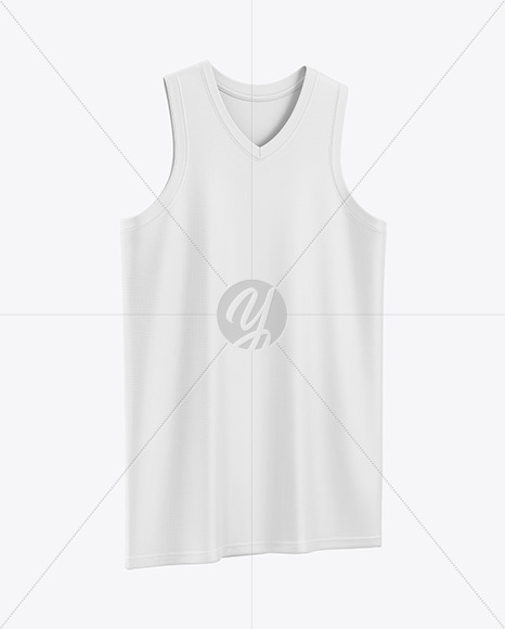 V-Neck Basketball Jersey Mockup