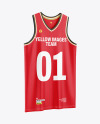 V-Neck Basketball Jersey Mockup