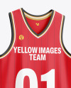 V-Neck Basketball Jersey Mockup