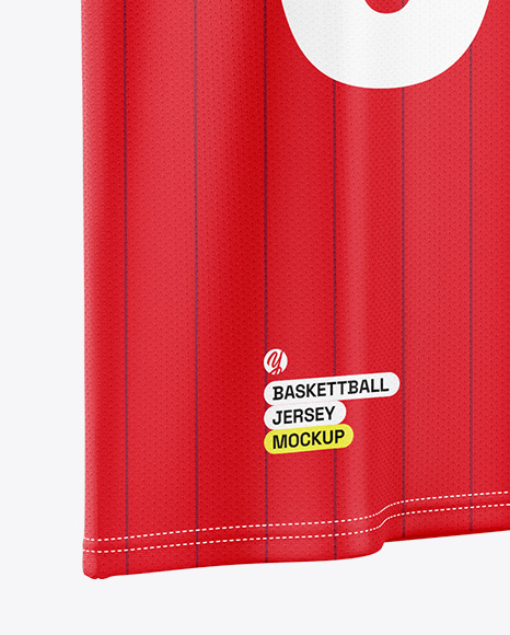 V-Neck Basketball Jersey Mockup