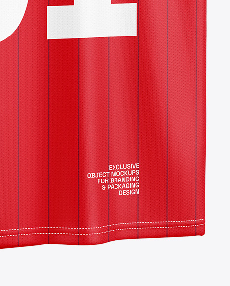 V-Neck Basketball Jersey Mockup