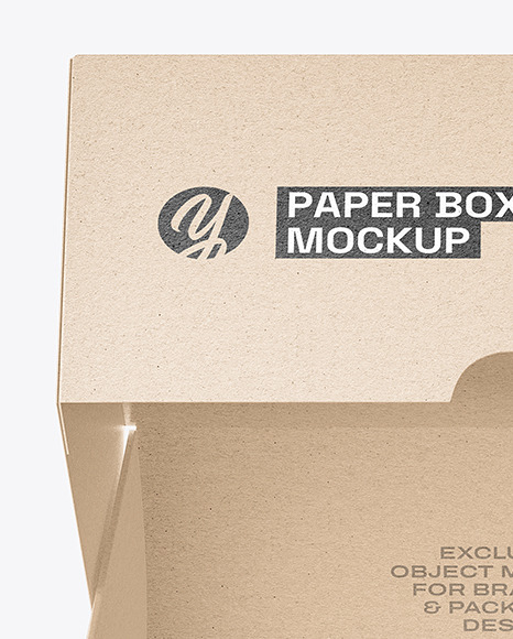 Kraft Paper Cake Box Mockup