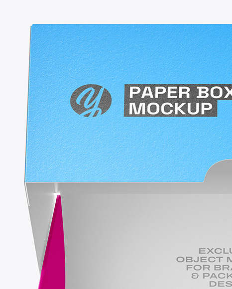 Paper Cake Box Mockup