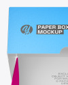 Paper Cake Box Mockup