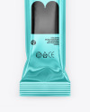 Glossy Metallic Stick Sachet Mockup