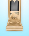 Glossy Metallic Stick Sachet Mockup