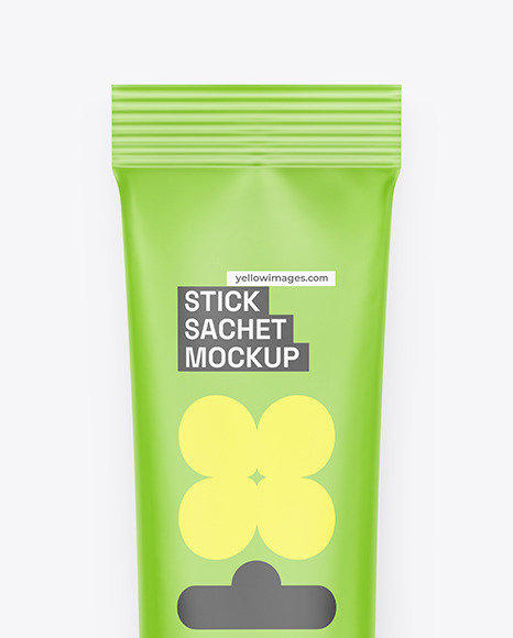 Matte Stick Sachet Mockup