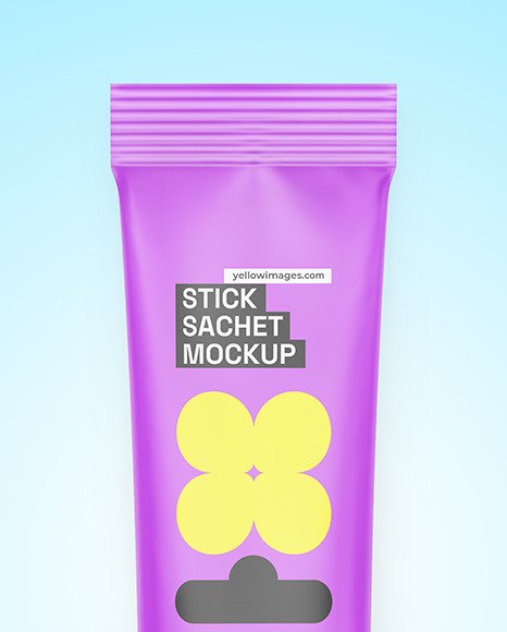 Matte Stick Sachet Mockup