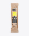 Kraft Stick Sachet Mockup
